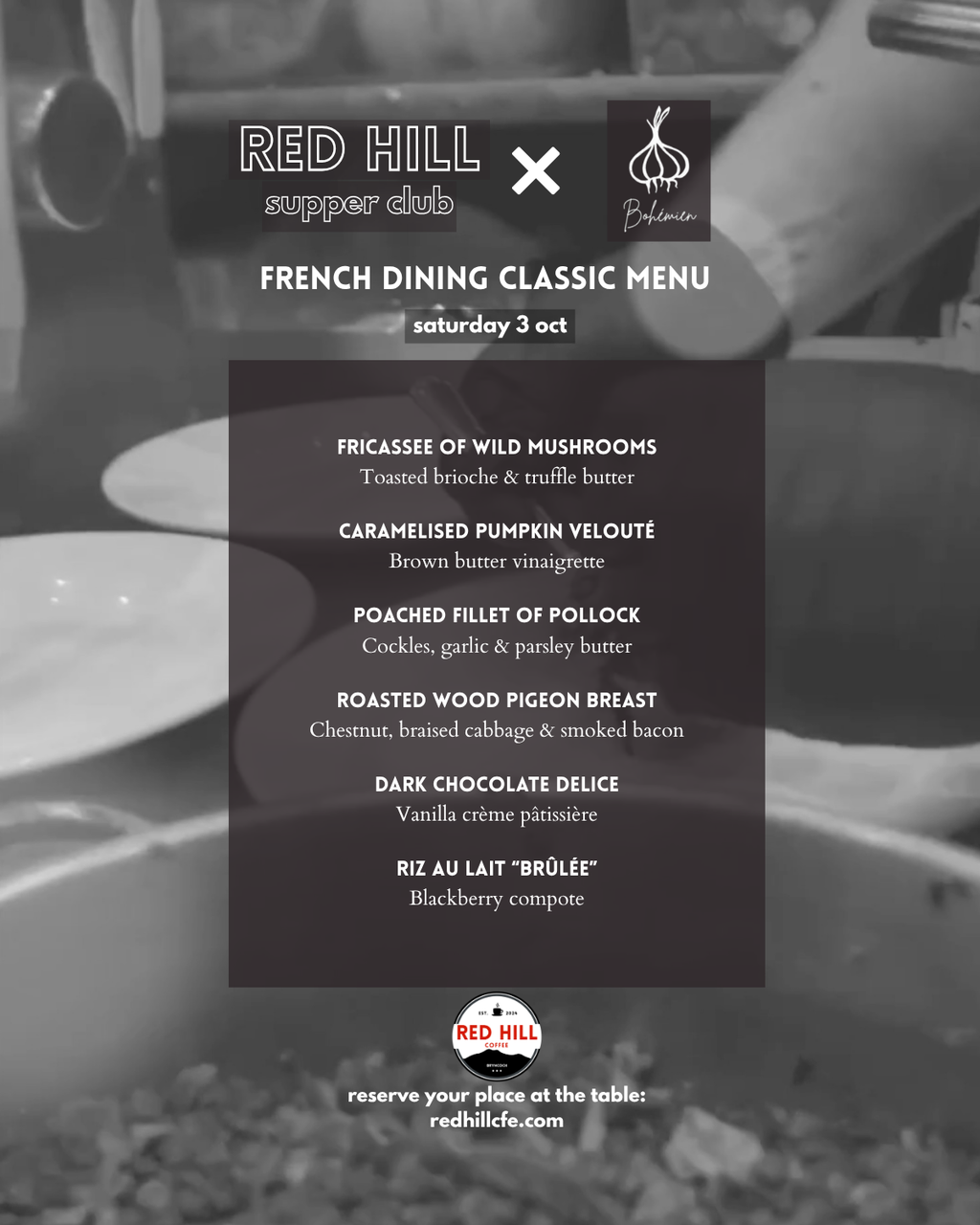 Red Hill Supper Club — French Night with Bohemien | October 3
