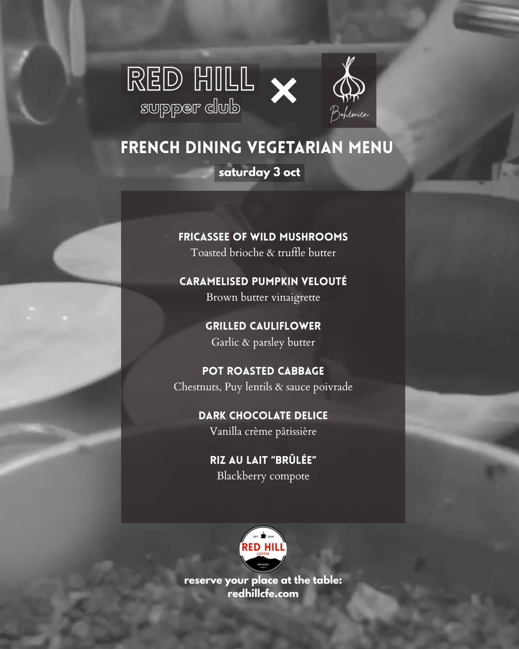 Red Hill Supper Club — French Night with Bohemien | October 3