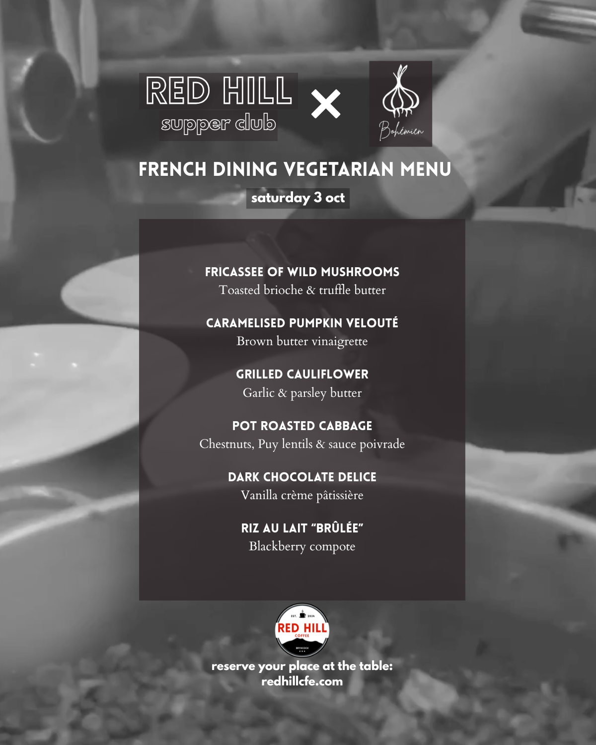 Red Hill Supper Club — French Night with Bohemien | October 3