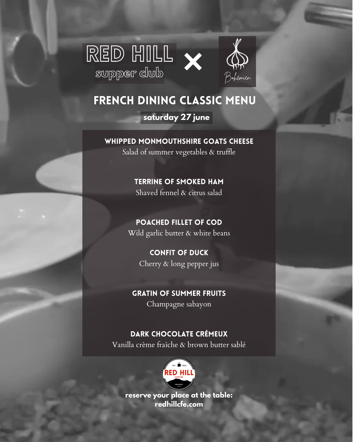 Red Hill Supper Club — French Night with Bohemien | June 27