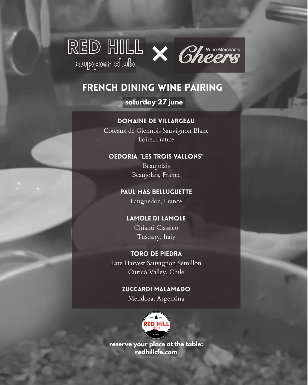 Red Hill Supper Club — French Night with Bohemien | June 27